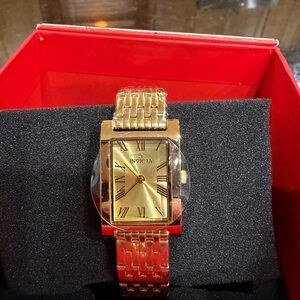 Invicta Gold Roman Numeral Watch
